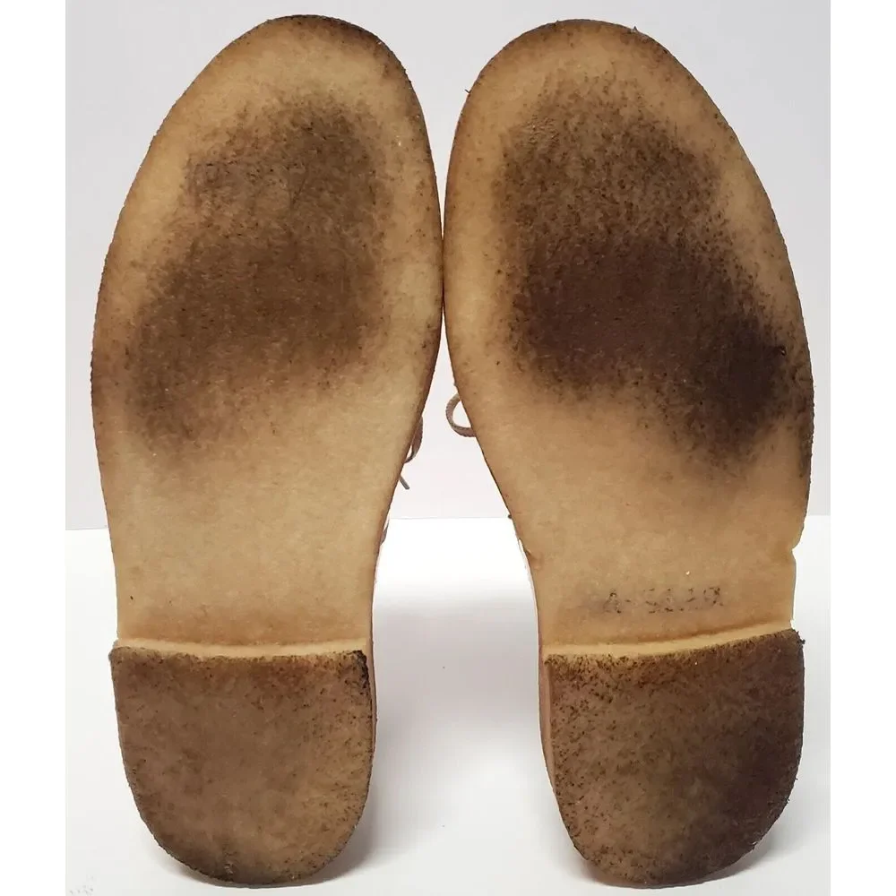 Clarks Original Patternity Collaboration W 8.5 US Desert Boot Taupe & White - Picture 12 of 15